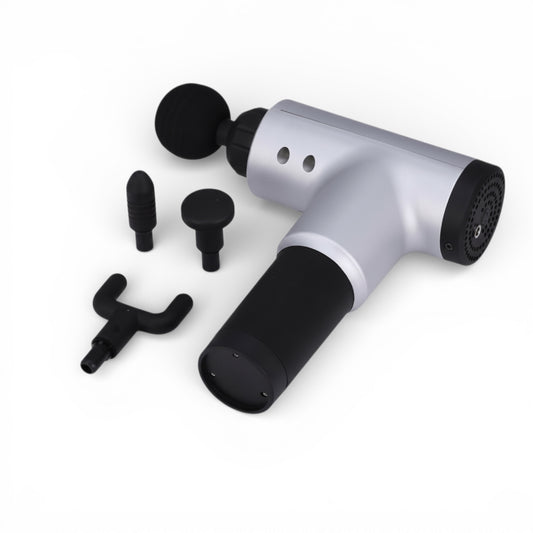 Deep Tissue Massage Gun - Percussion Massager with 6 Speeds & 4 Heads