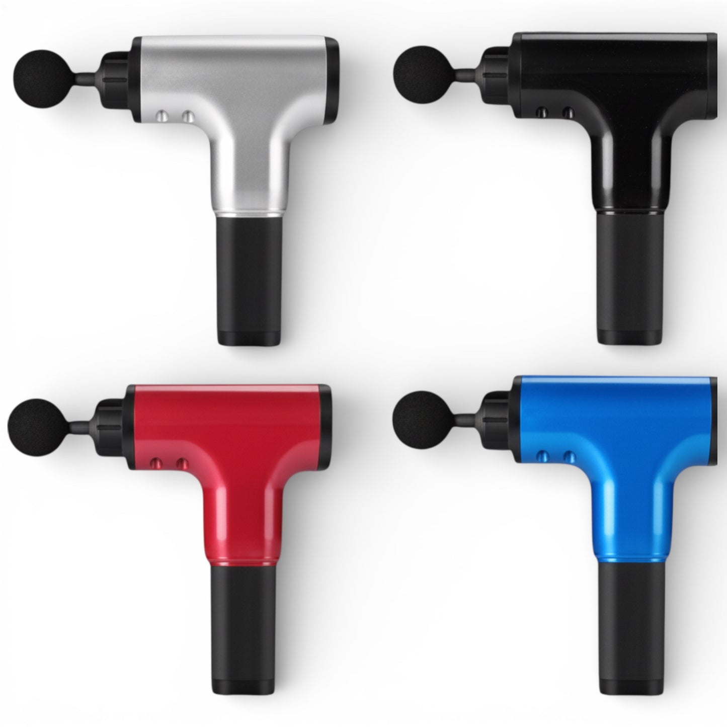 Deep Tissue Massage Gun - Percussion Massager with 6 Speeds & 4 Heads