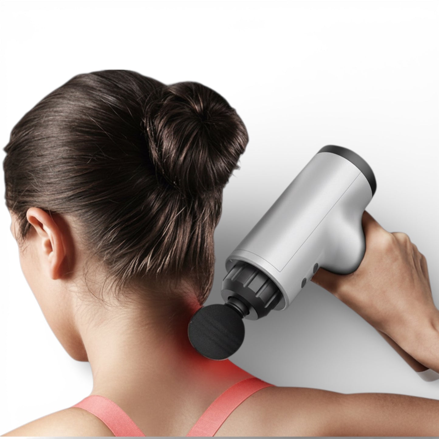 Deep Tissue Massage Gun - Percussion Massager with 6 Speeds & 4 Heads